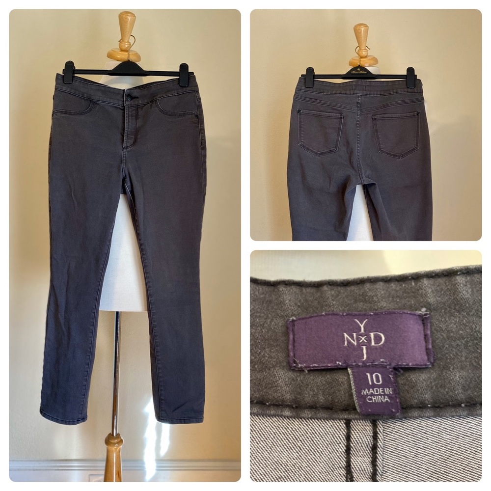 NYDJ Not Your Daughters Jeans Wms Gray Denim 10